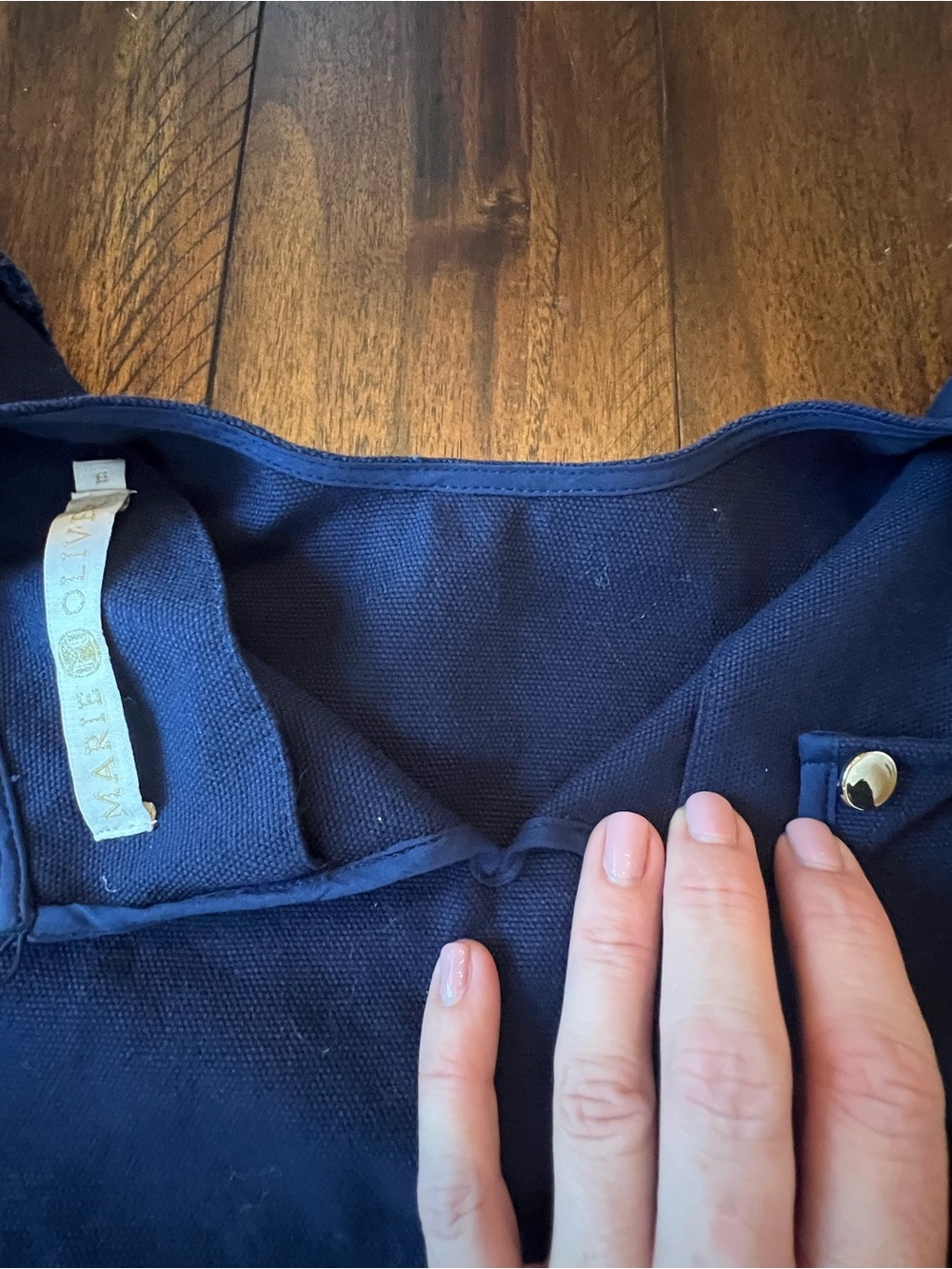 Marie Oliver Navy Puffy Short-Sleeve Top - Picture 6 of 9